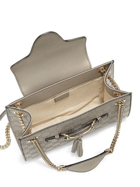 gucci handbag grey|grey leather gucci handbag.